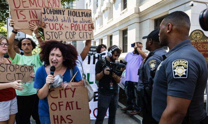 Cop City protesters react to charges